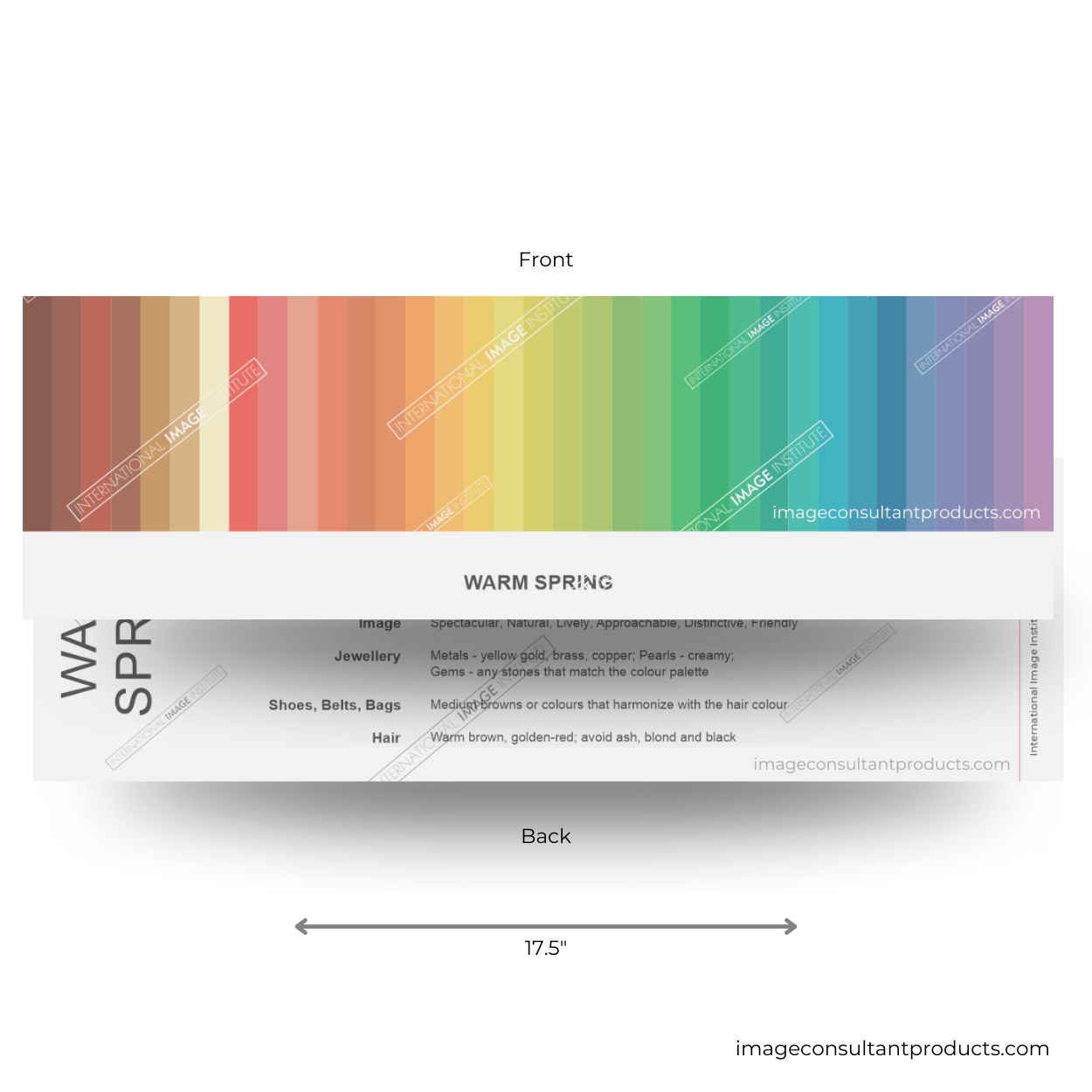 color analysis warm spring palette product assessor