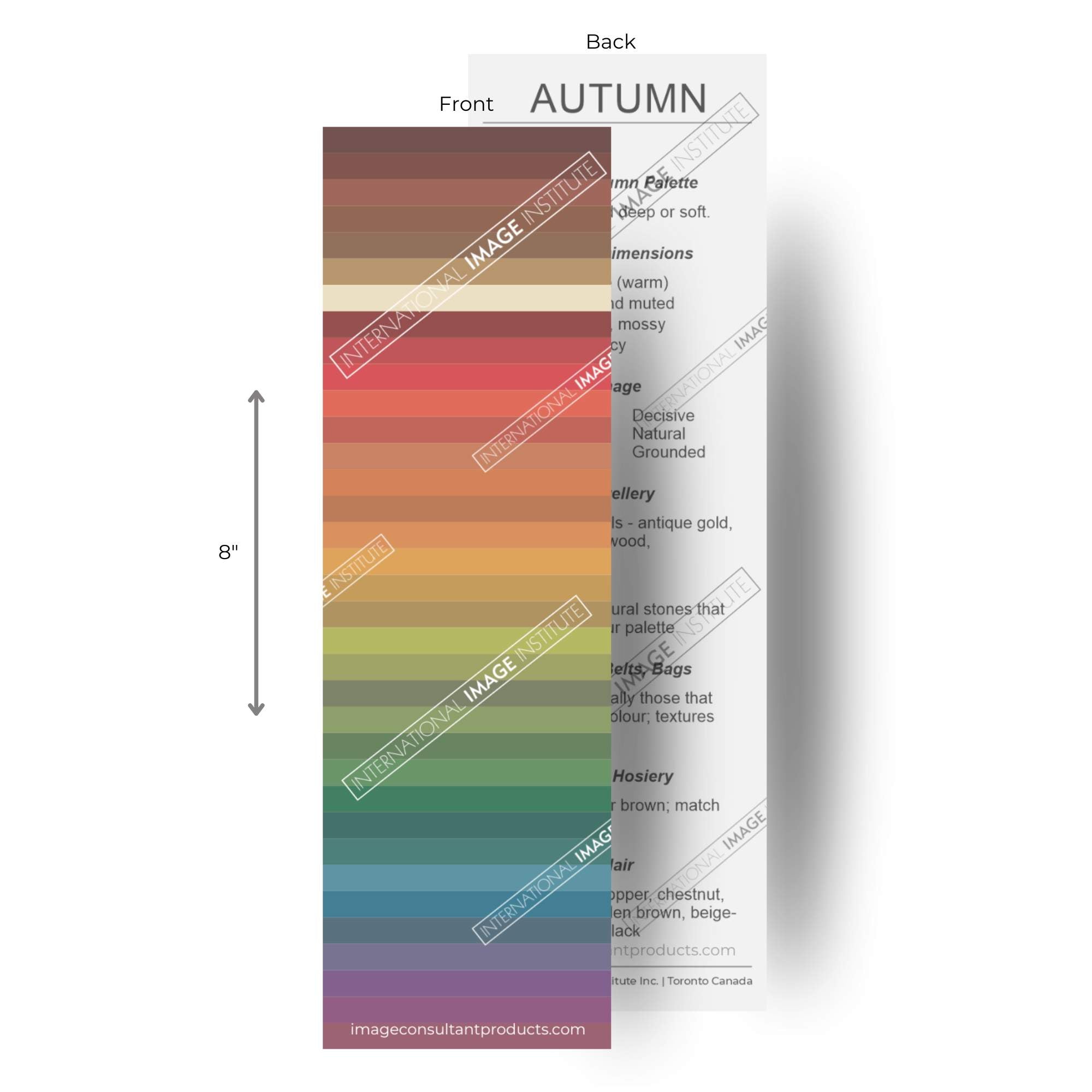 color analysis autumn palette product strip