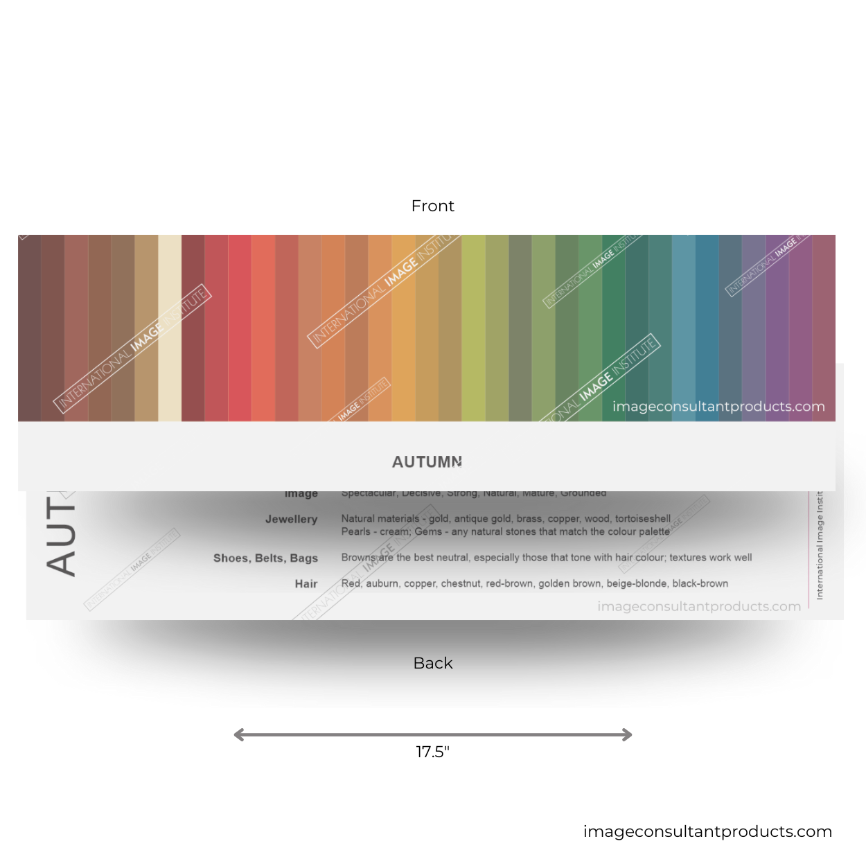 color analysis autumn palette product assessor