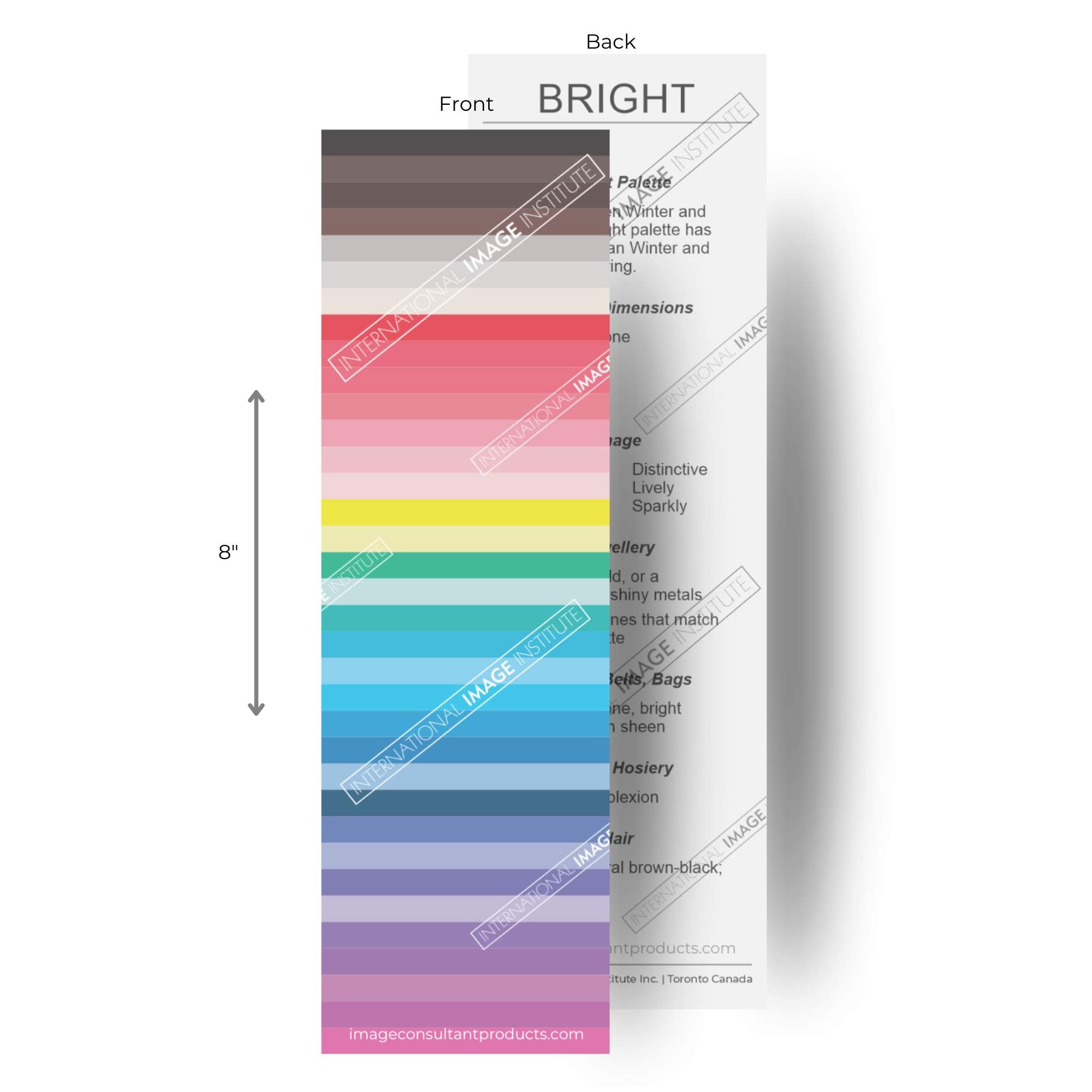 color analysis bright palette product strip