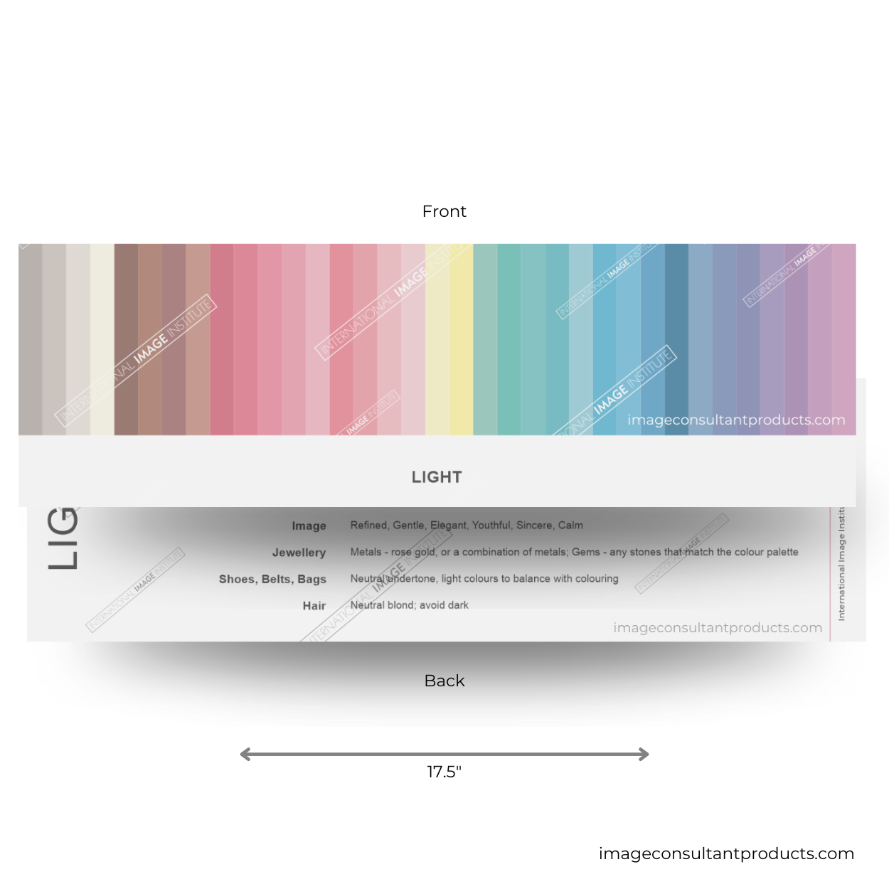 color analysis light palette product assessor