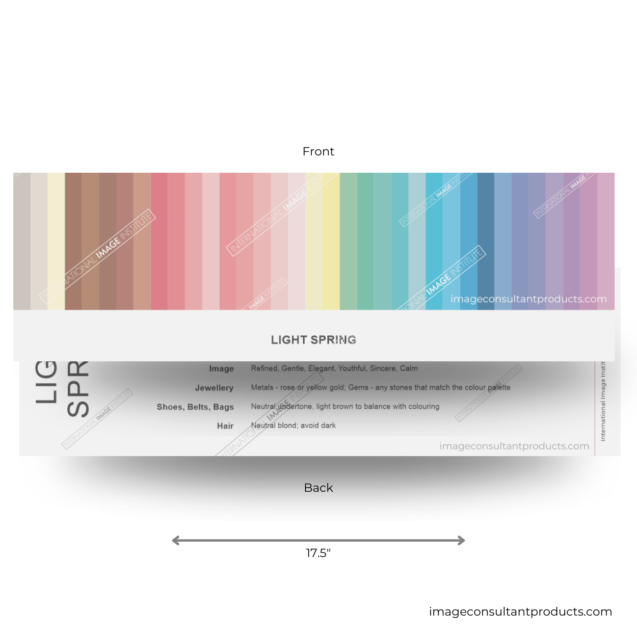 color analysis light spring palette product assessor