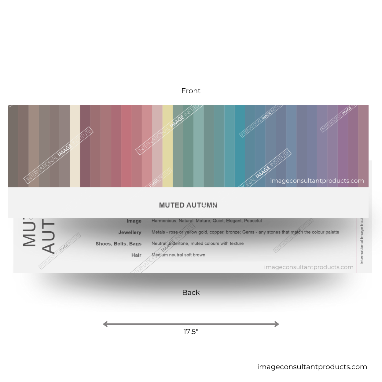 color analysis muted autumn palette product assessor