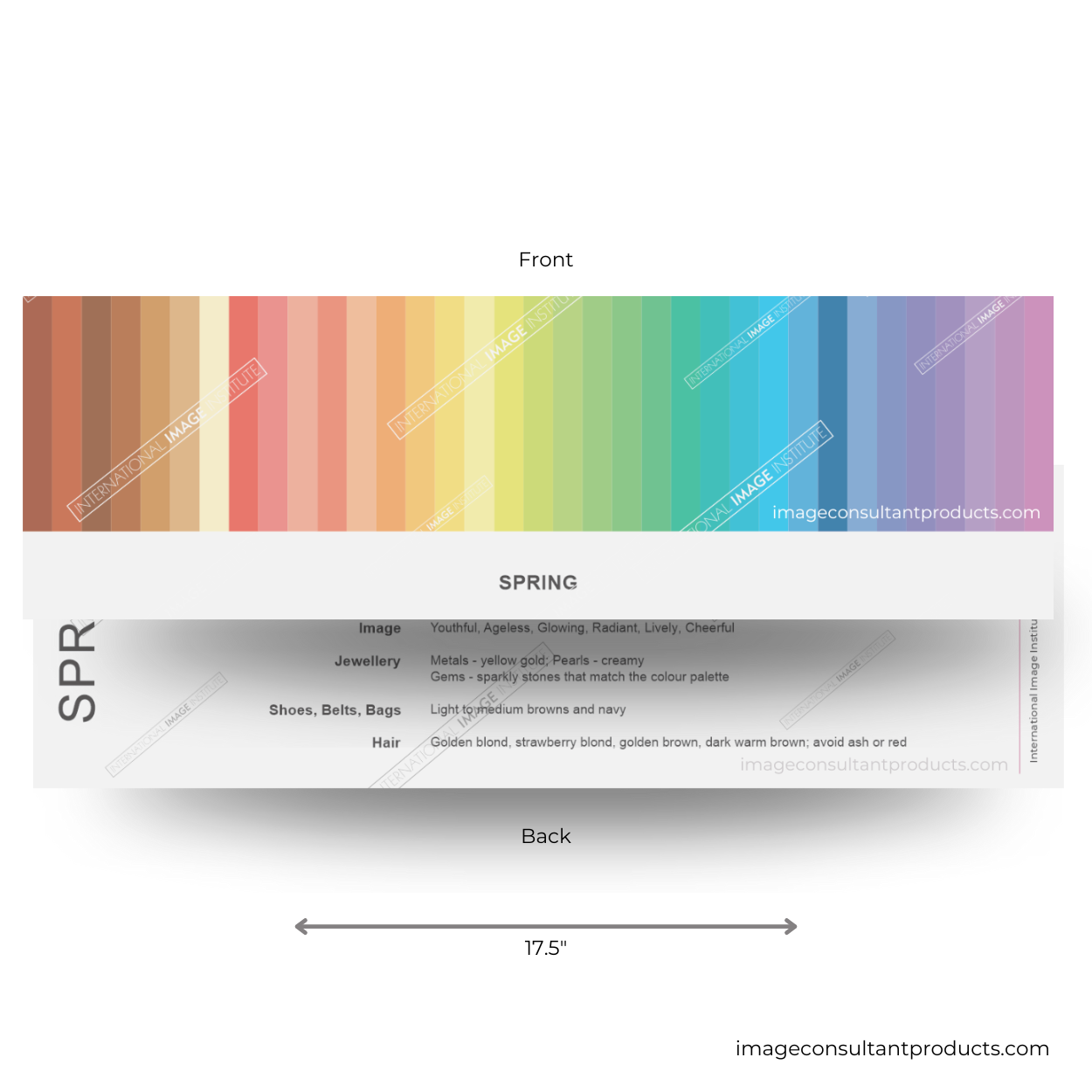 color analysis spring palette product assessor