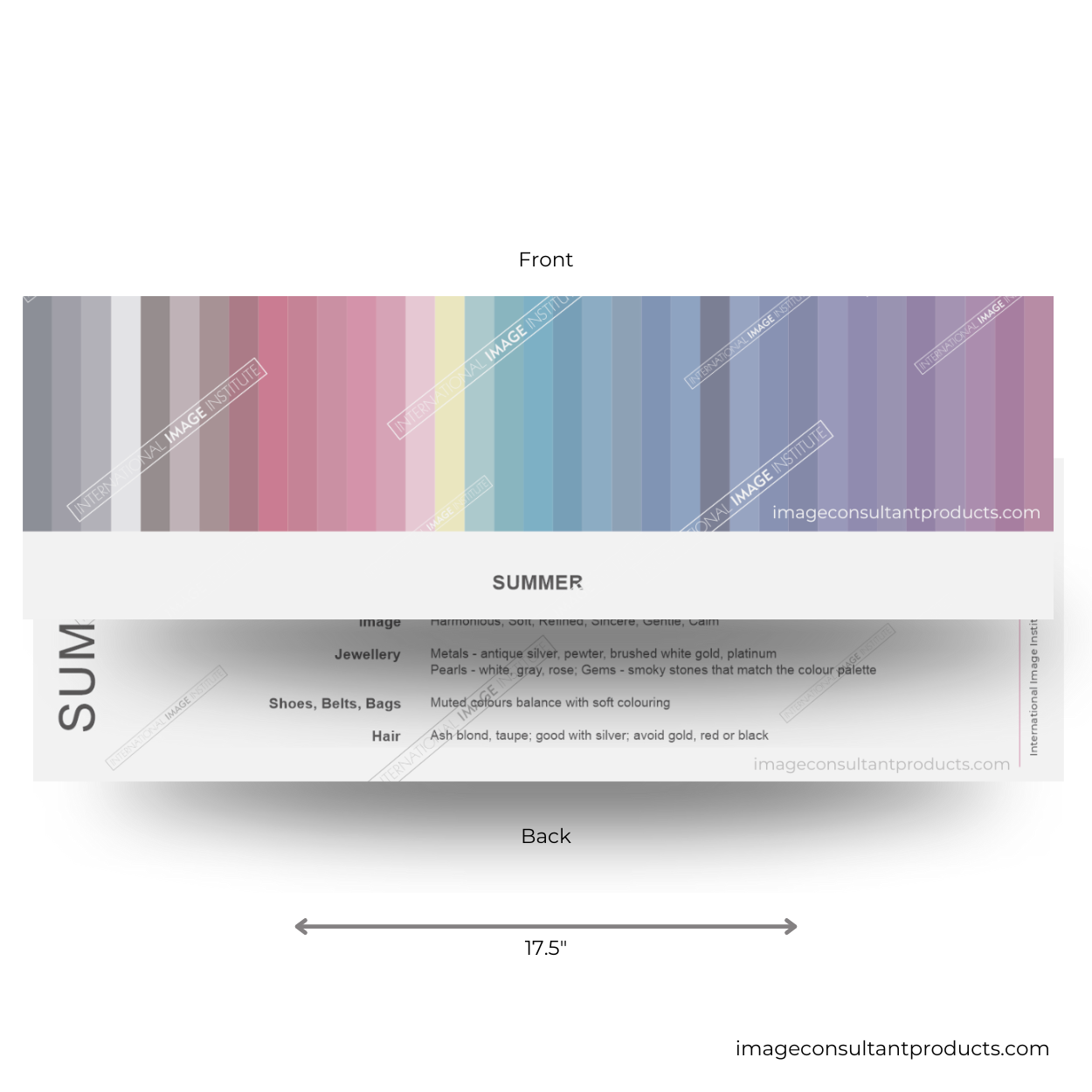 color analysis summer palette product assessor