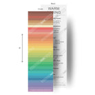 color analysis warm spring palette product strip